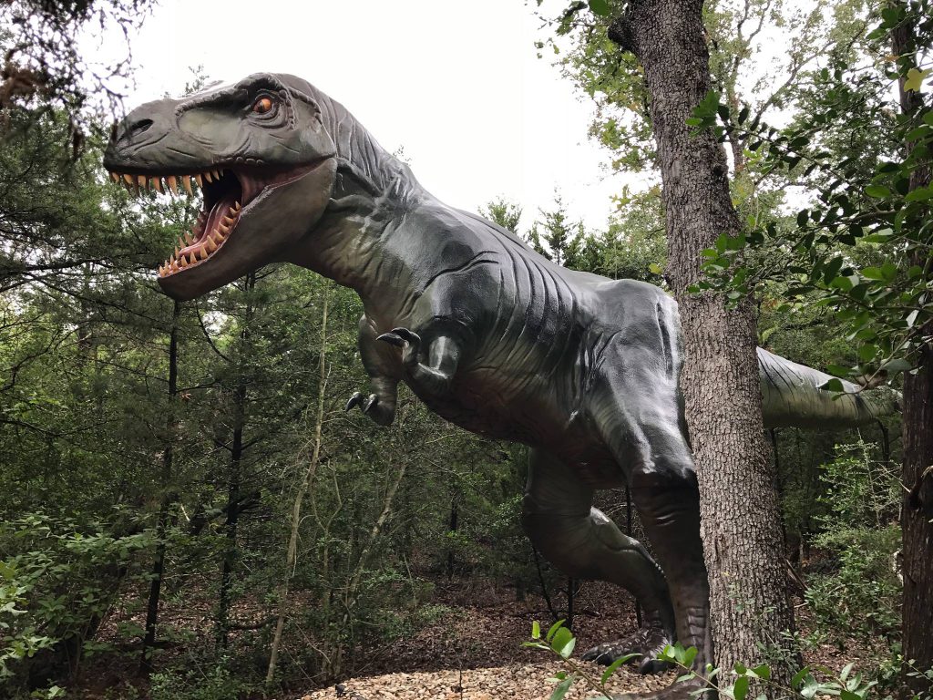 Dinosaur statue of a T-Rex