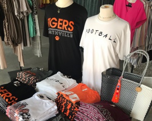 Sports T-shirts at Handpicked Boutique in Smithville, Texas