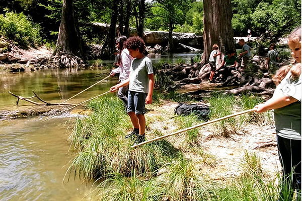 ENWS - Primitive Fishing for Kids 2023 - Explore Bastrop County
